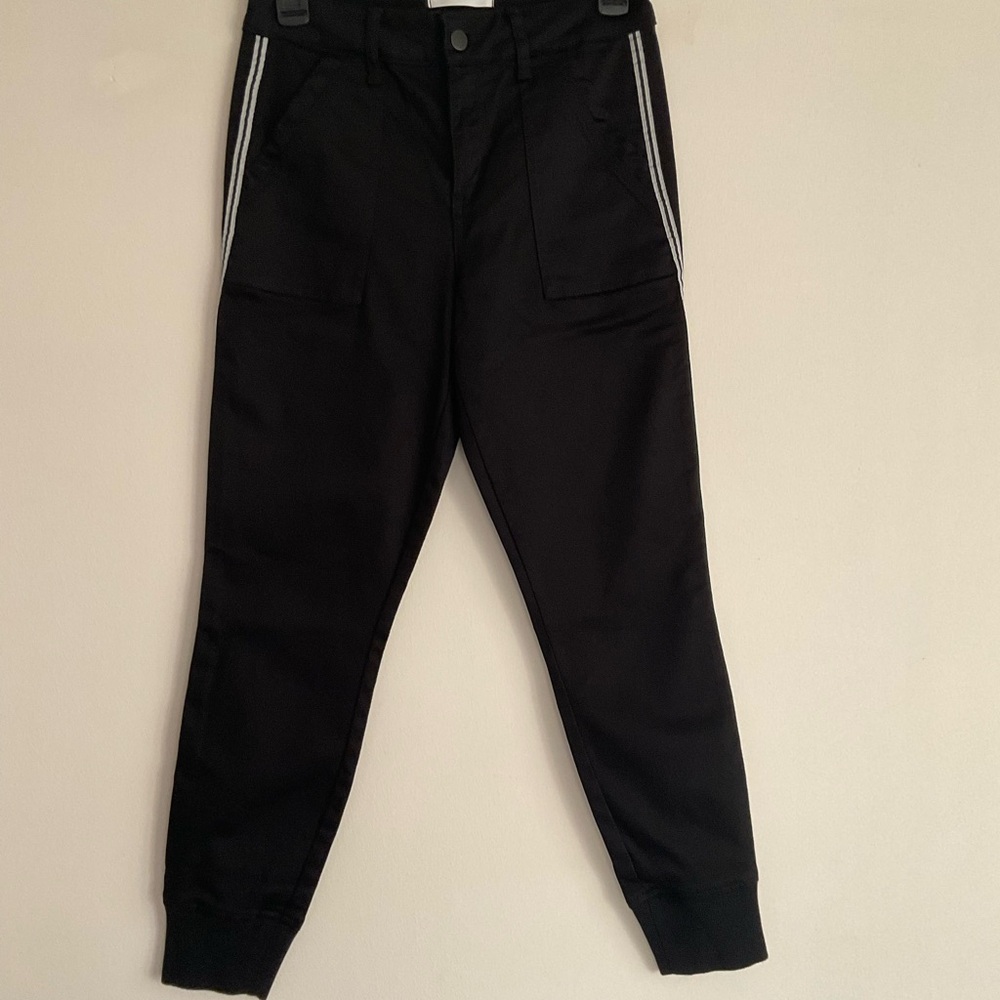 Level 99 Black Striped Joggers~Size 26~Black~NWOT!